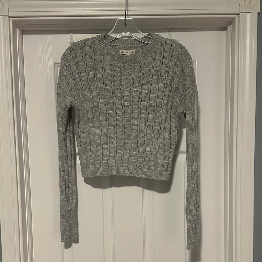 Aeropostale Gray Crew Neck Sweater